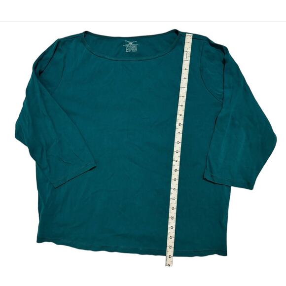 Plus Size Basics Womens 2X Cotton Tee Shirt Cami Bundle Pink Green Layering - Picture 12 of 13